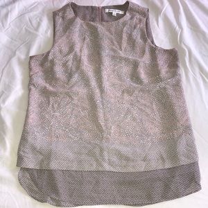 NWOT Rose + Olive Blush Tank Blouse